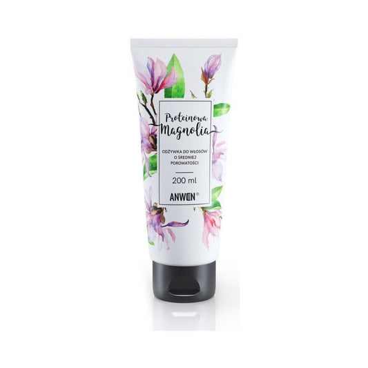 Anwen Odżywka do włosów o średniej porowatości proteinowa magnolia 200 ml