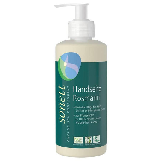 Sonett Mydło w płynie do rąk rozmaryn (z dozownikiem) 300 ml
